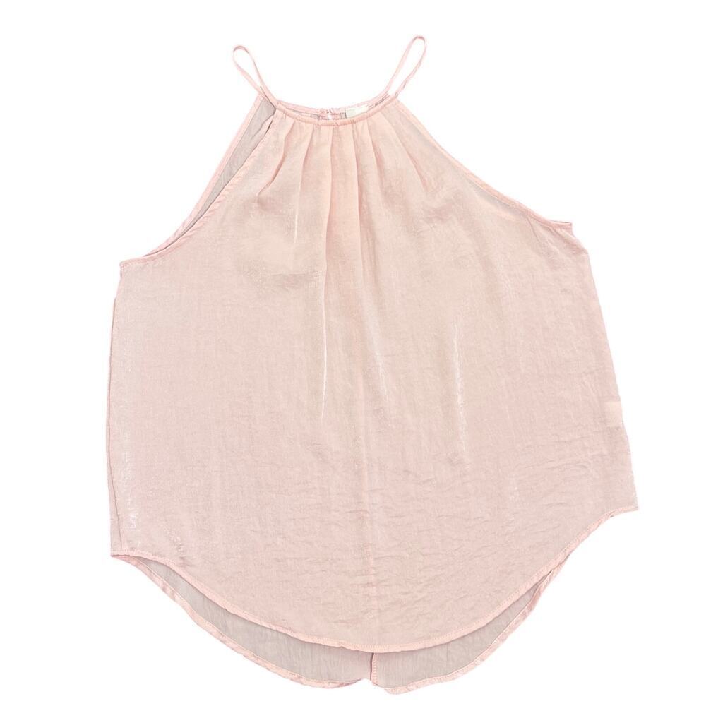 Mi Ami Francesca's Pretty in Pink‎ Key Hole Back Halter Top Women's Sz S